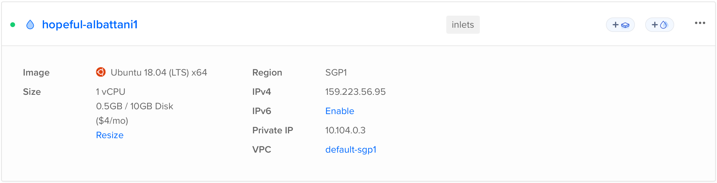 Exit Server Provisioned by inletsctl