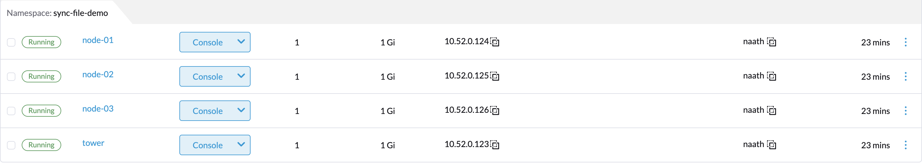 4 VMs on Harvester
HCI